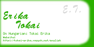 erika tokai business card